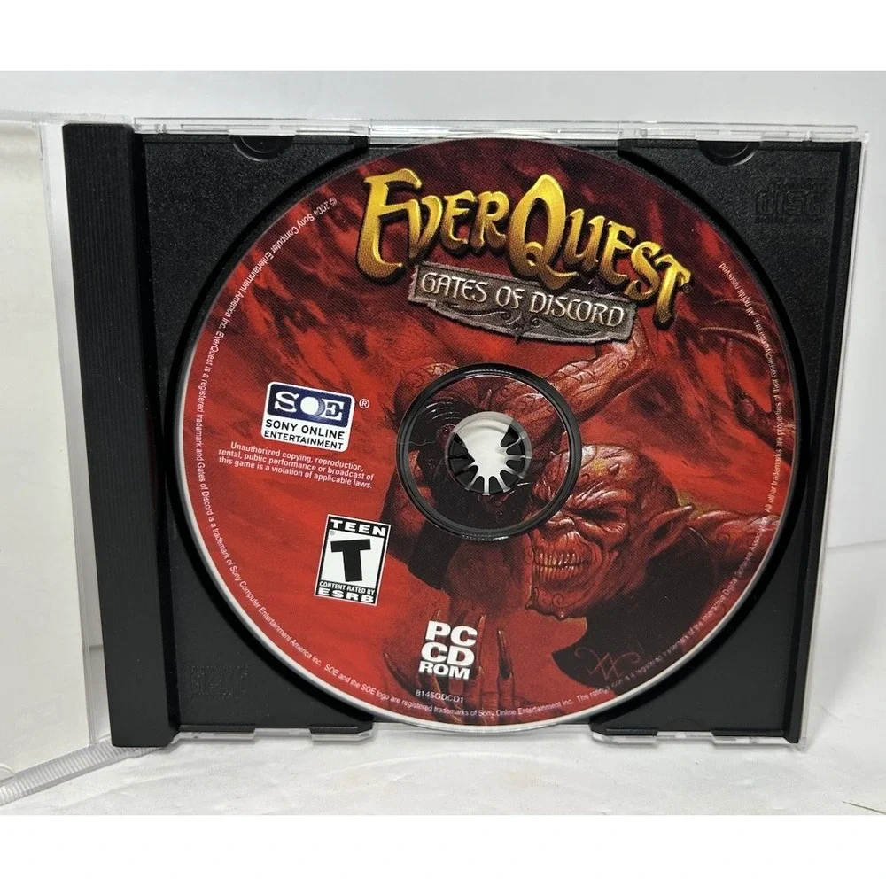 Everquest: Shadows Of Luclin Gates Of Discord PC Video Game 3 Disc‎ Set Bundle